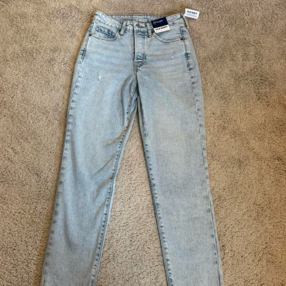 Old Navy Light Blue Straight Leg Jeans